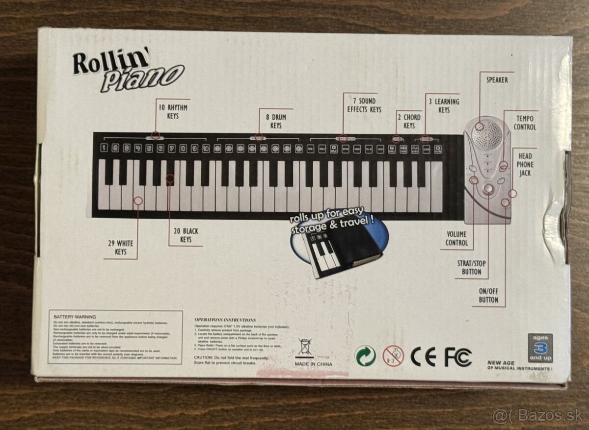 Zrolovateľné Rollin' Piano - 3