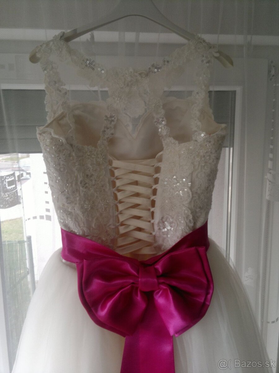 Svadobné šaty veľkosť S - 3