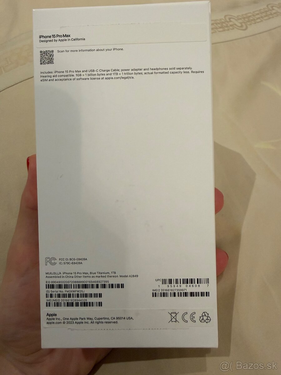 iPhone 15 Pro Max Blue Titanium 1TB - 3