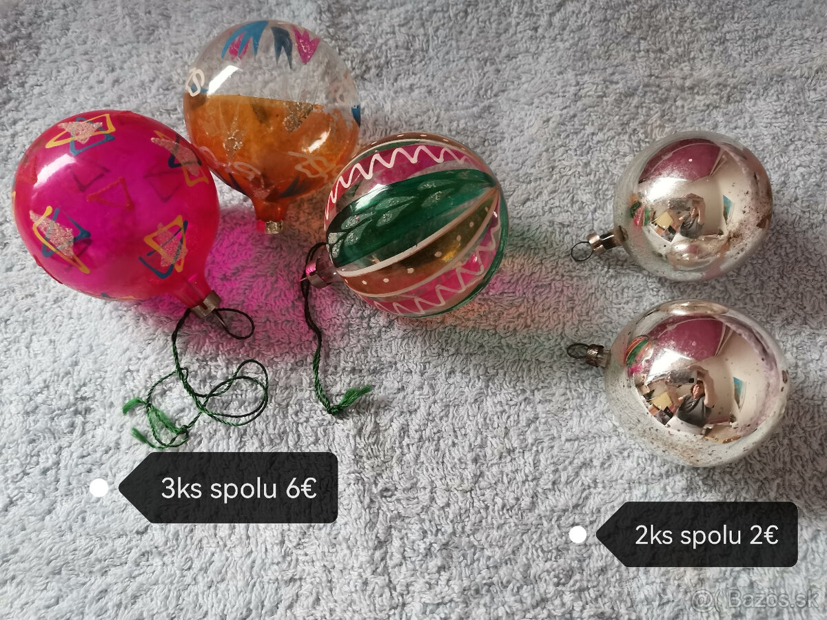 RETRO Vianočné ozdoby na stromček - 3