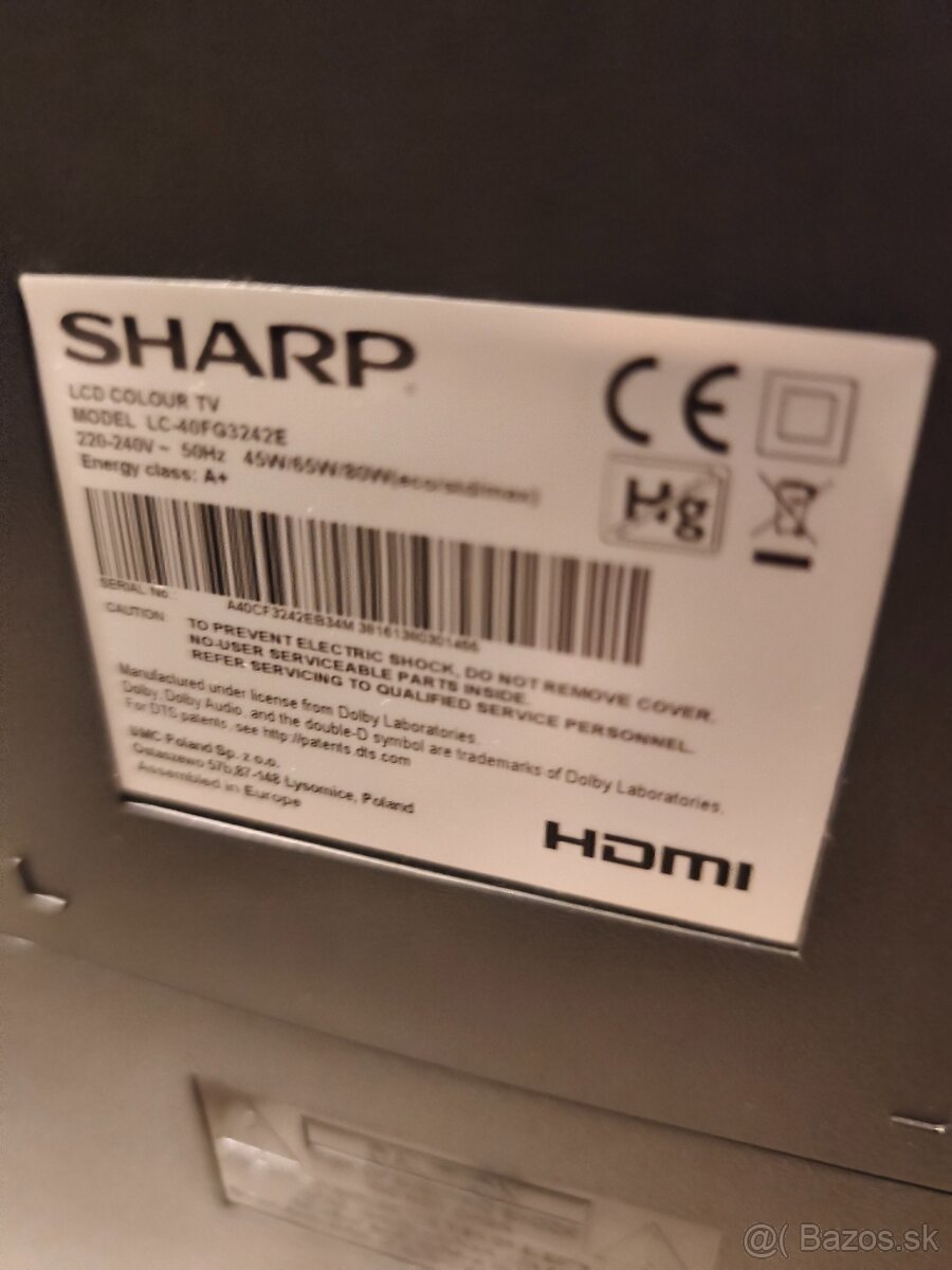 LCD TV Sharp LC40FG3242E - 3