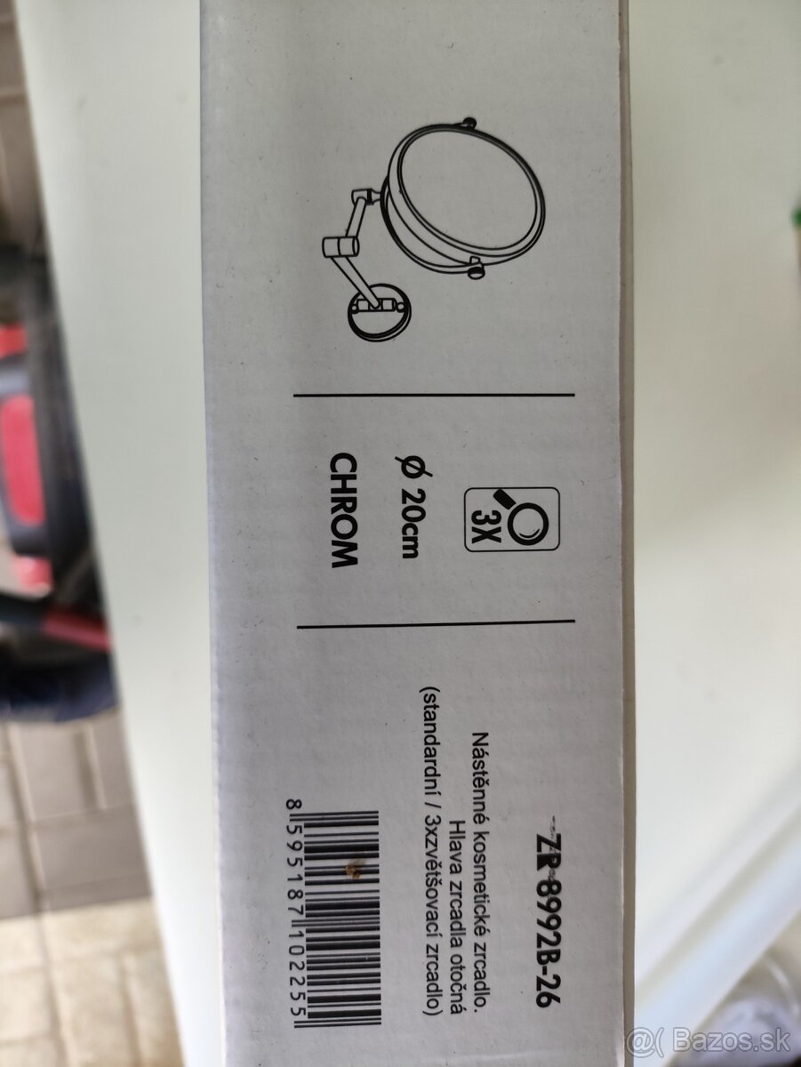 Kozmeticke zrkadlo s ramenom Chrom - 3