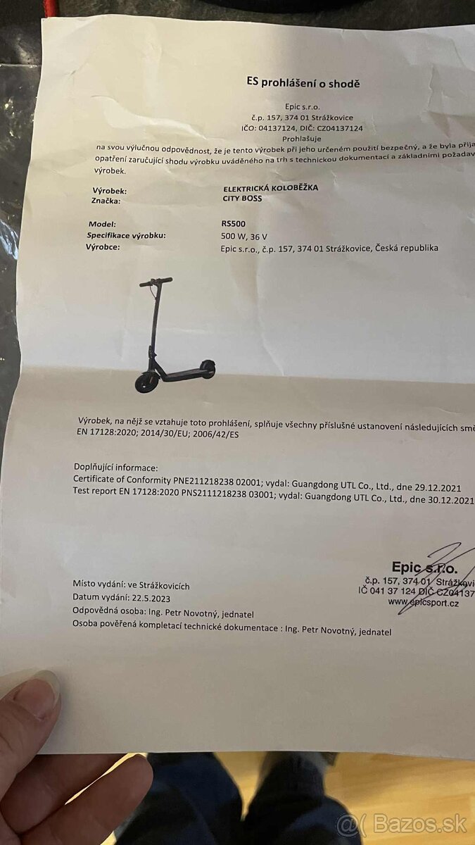 Elektrická kolobežka CityBoss R550 - 3