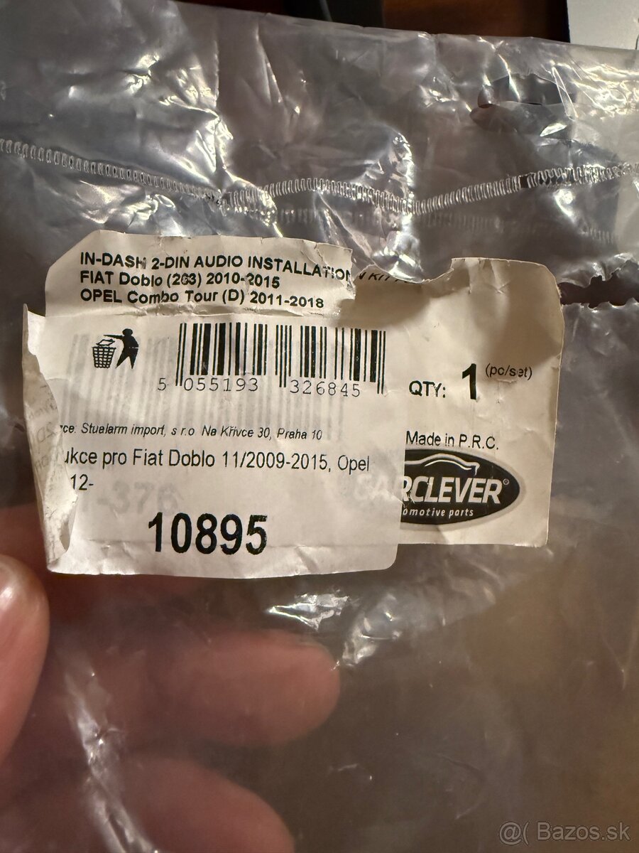 Fiat Doblo rámček na 2 din rádio - 3