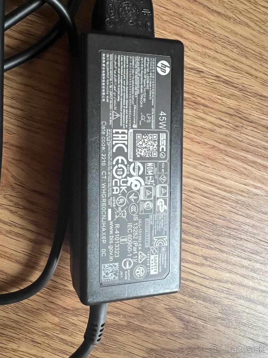 Nabíjačka HP 45W originál – slim konektor - 3