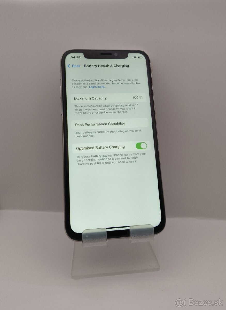iphone x 256 GB biely – batéria 100 % - 3