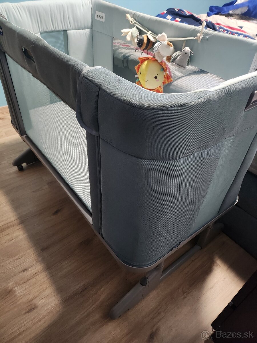 Chicco - Detská postieľka 3v1 NEXT2ME FOREVER (zelená) - 3