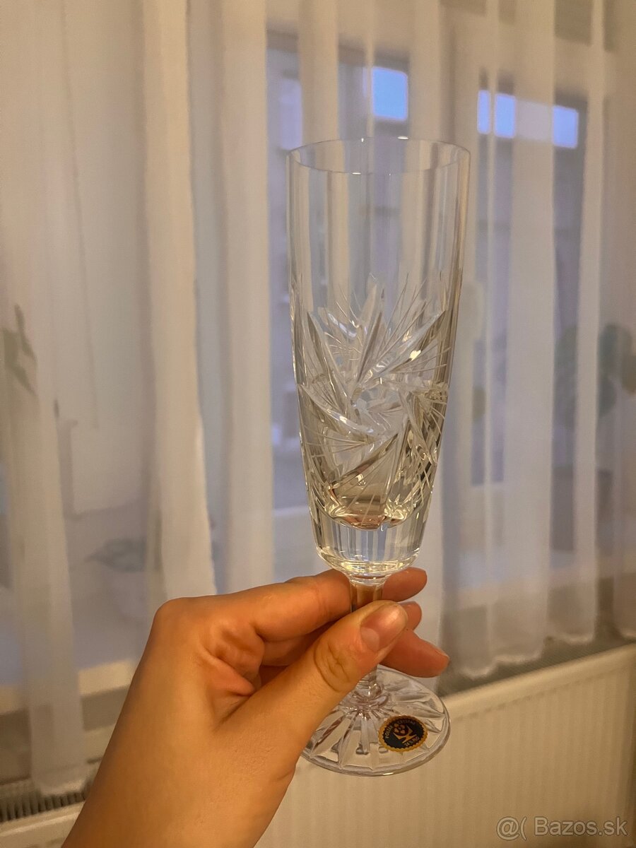 krištáľové poháre - 6 ks - 3