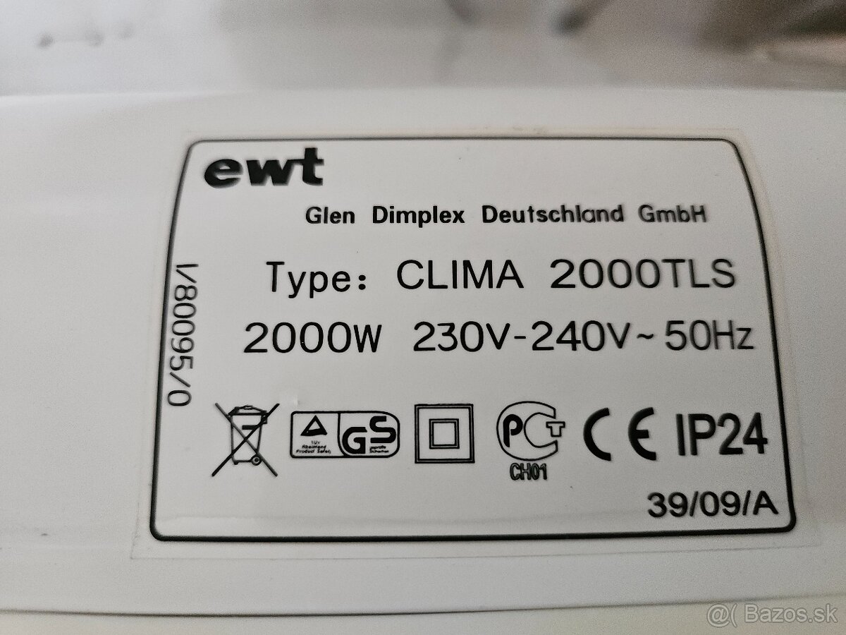 2x Elektricky radiator EWT 2000TLS - 3