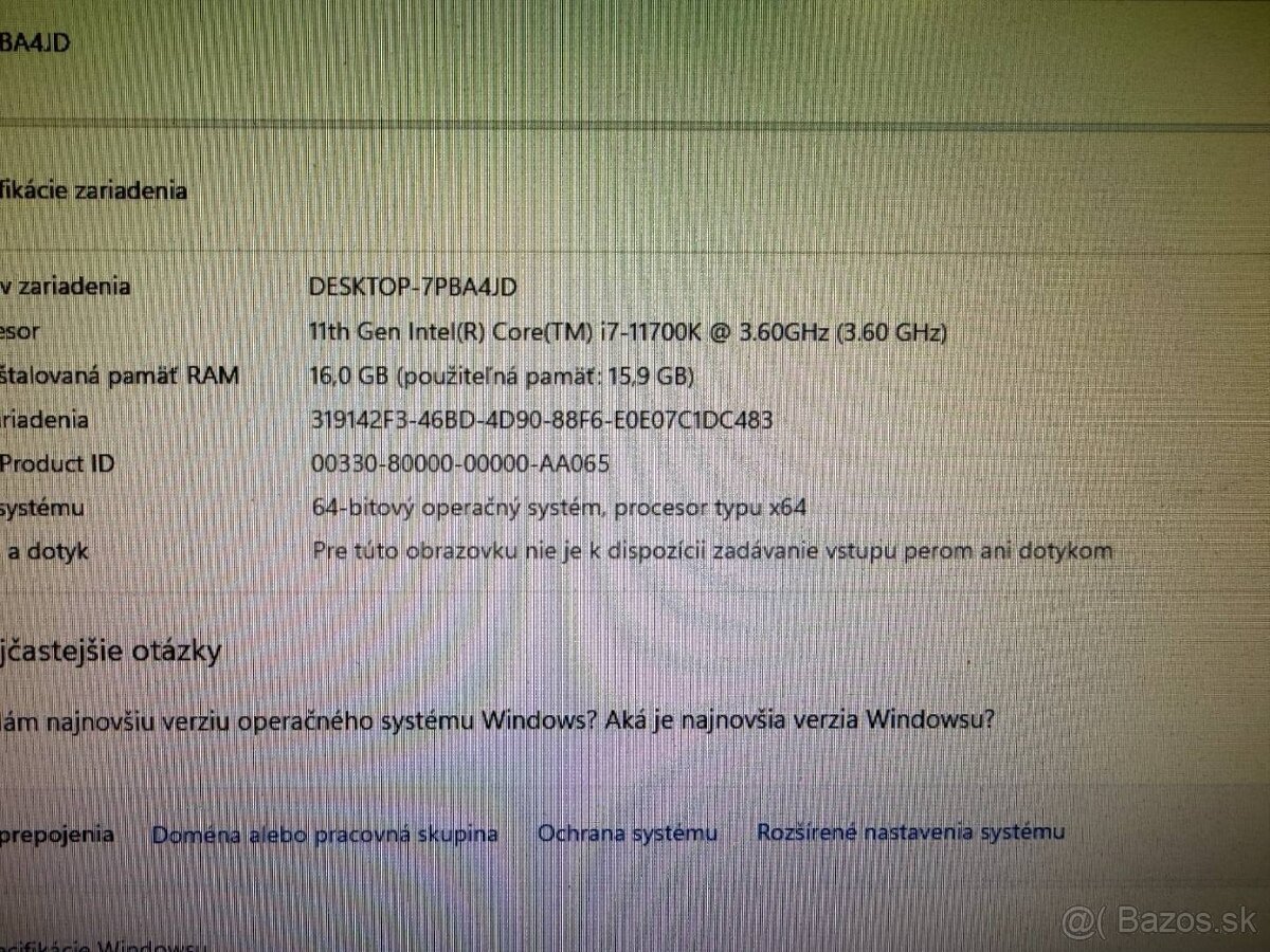 Herný počítač i7-11700K / RTX 3060 Ti 8 GB / 16 GB / 2TB SSD - 3