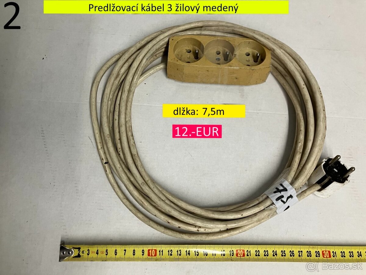 Predlžovací kábel 3 žilový na 220V - 3