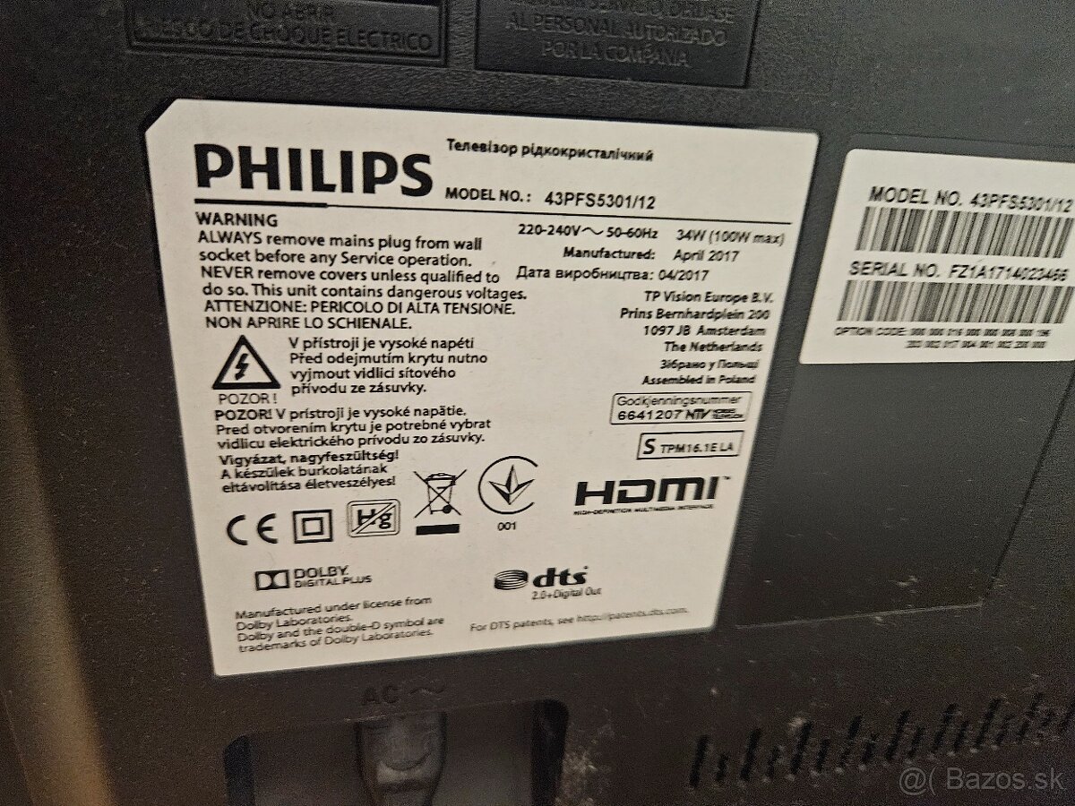 Predam TV Philips 43 - 3