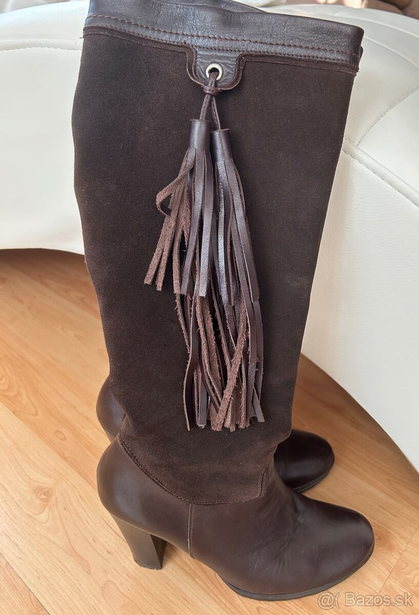Predám kožené čižmy - 3