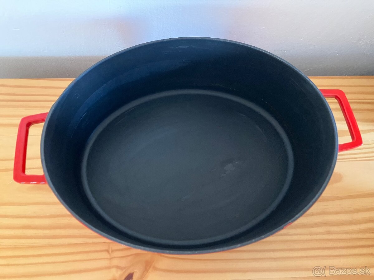 Smaltovany liatinovy hrniec - 3