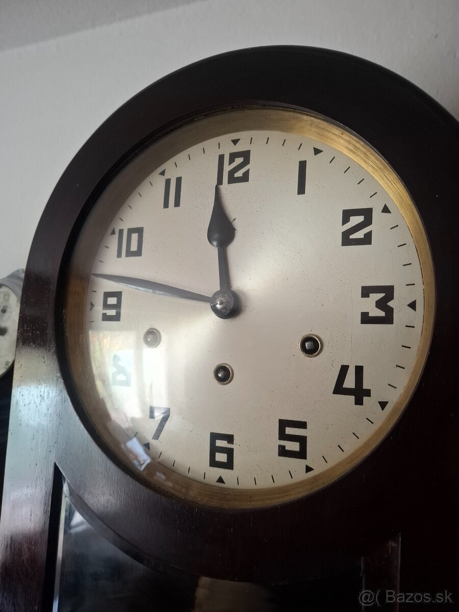 Predám funkčné Klembové starožitné štvrťbicie hodiny JUNGHAN - 3