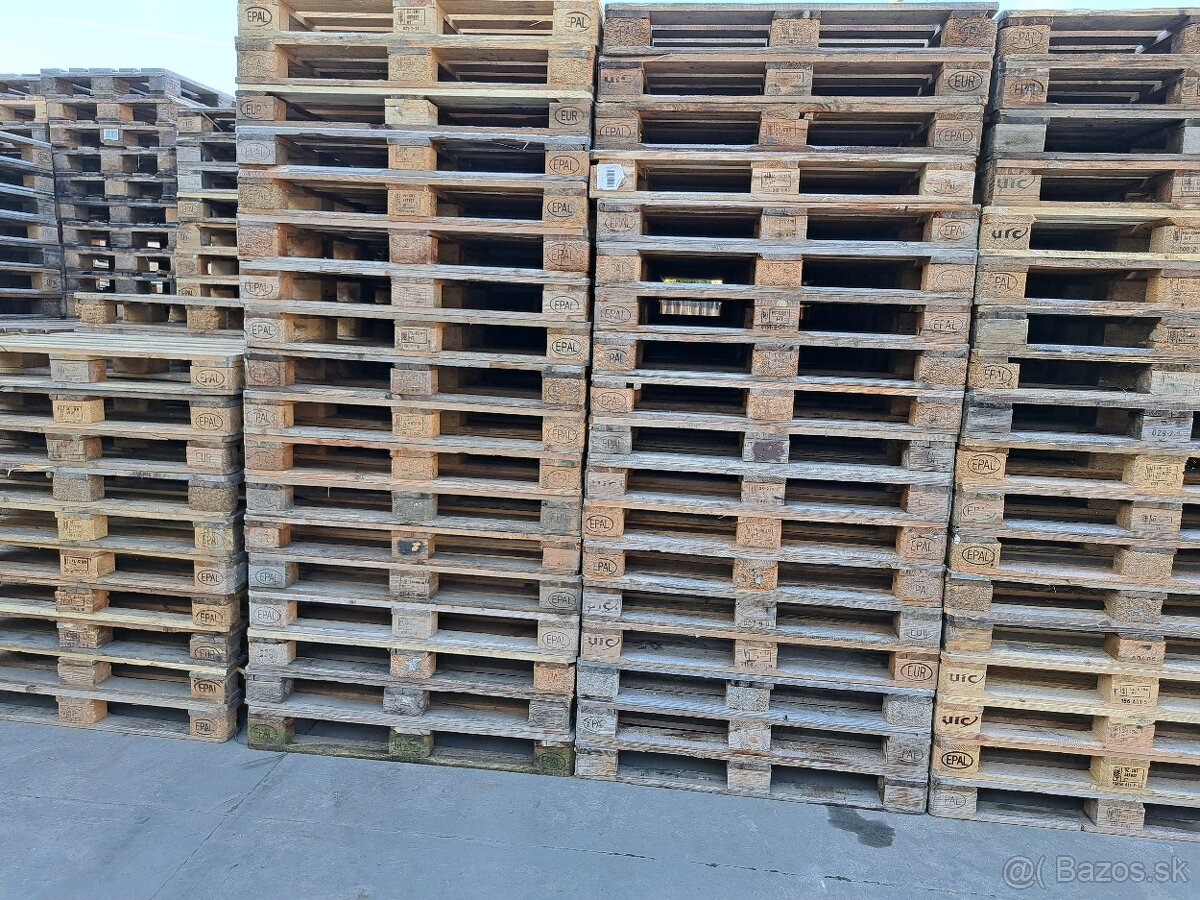 Prdám použité europalety mix - 3