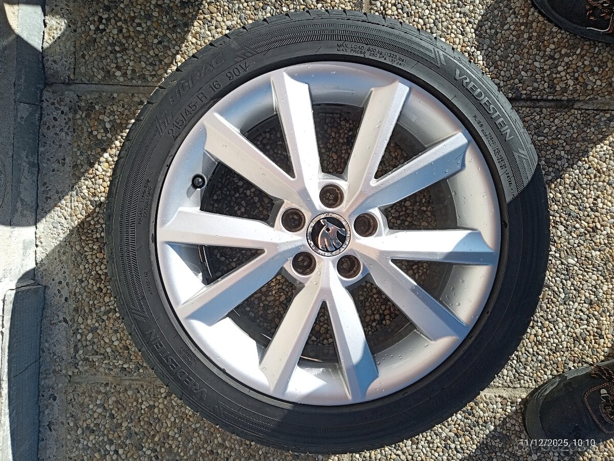 Originál disky 7J x 16 + pneumatiky 215/45 R16 2023 - 3