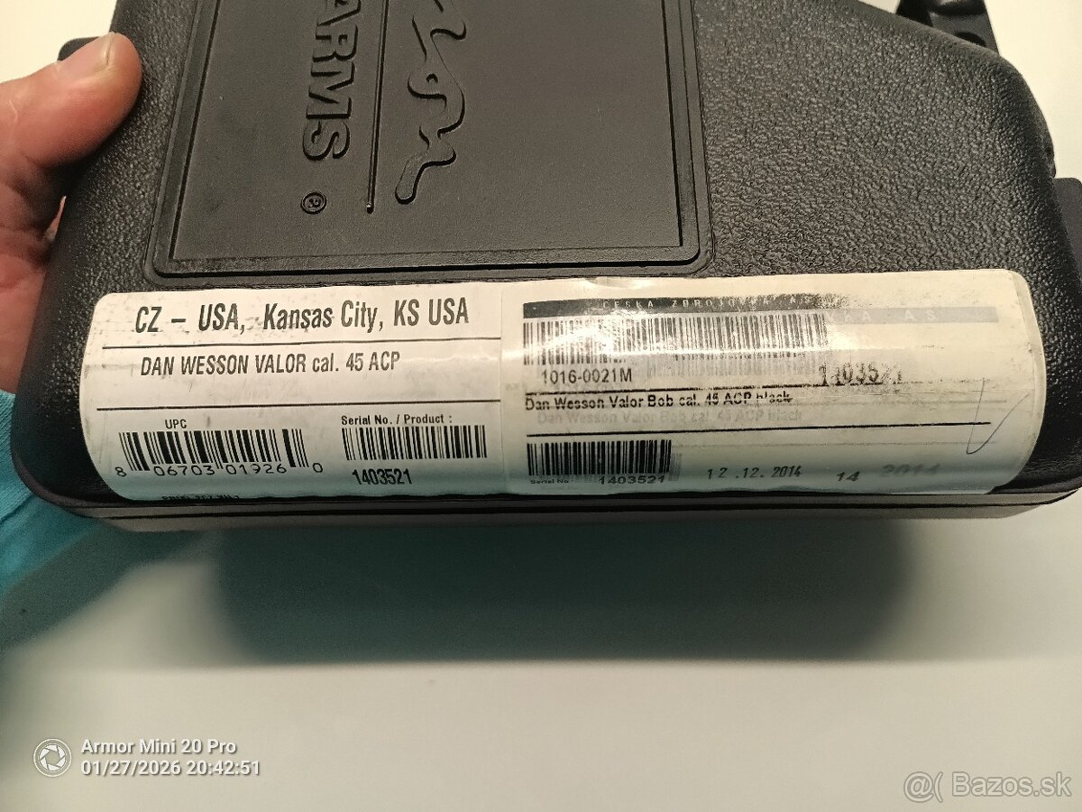 Predám Dan Wesson Valor 45ACP - 3