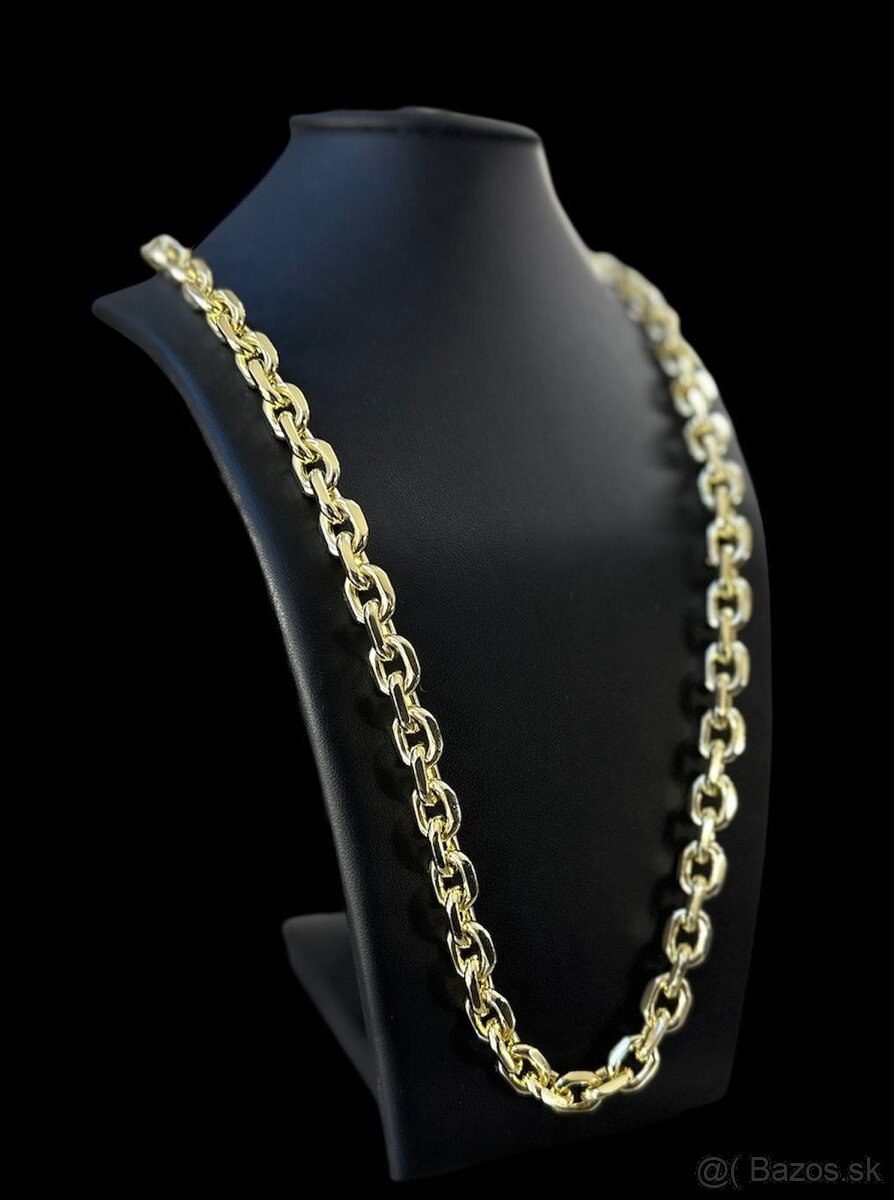 Zlatá reťaz - retiazka Anker/Pilka, 14k zlato 585 - 3