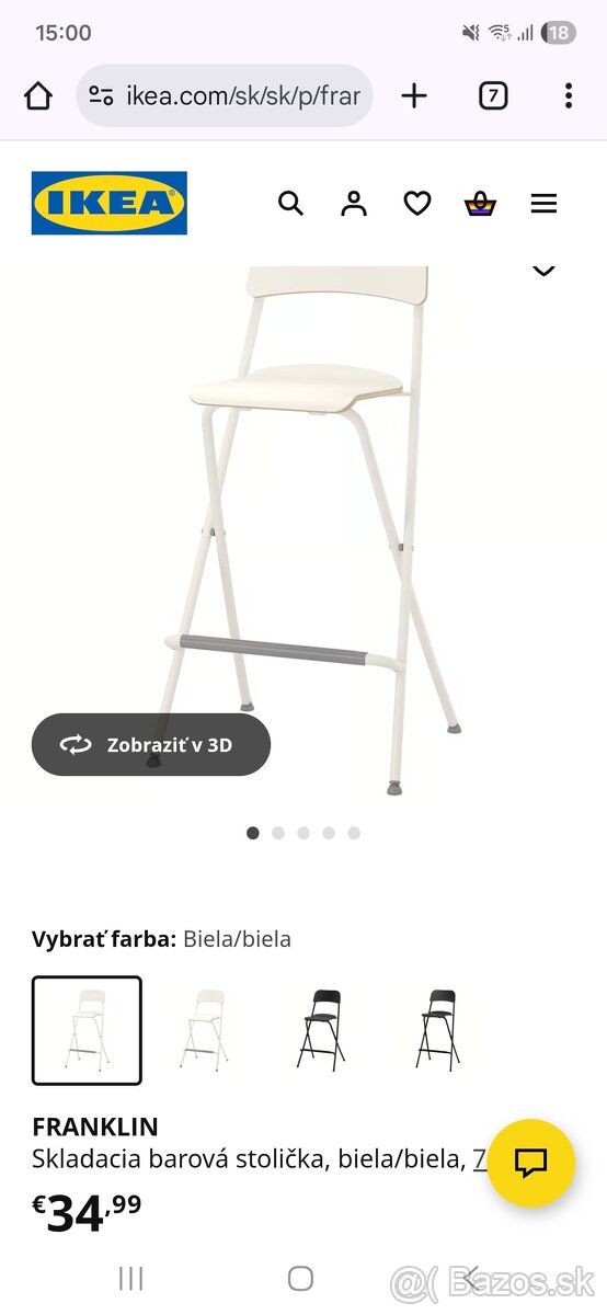 Barová stolička , Ikea - 3