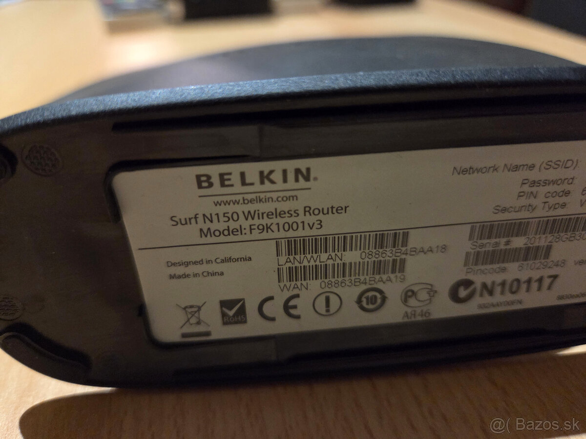 WiFi router Belkin Surf N150 - 3