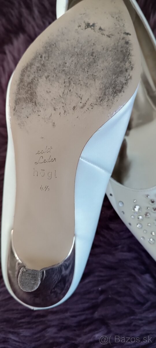 Biele loďičky Hogl 4 1/2 - 3