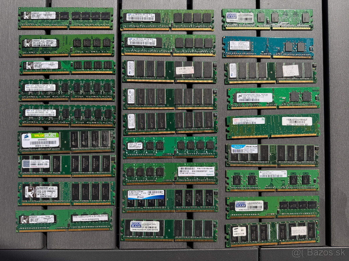 PC RAM pamäte: 256 MB, 512 MB, 1 GB a 2 GB - 3