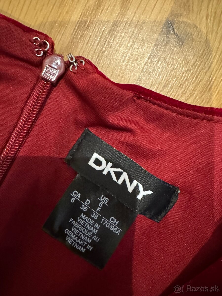 DKNY velúrové šaty - 3