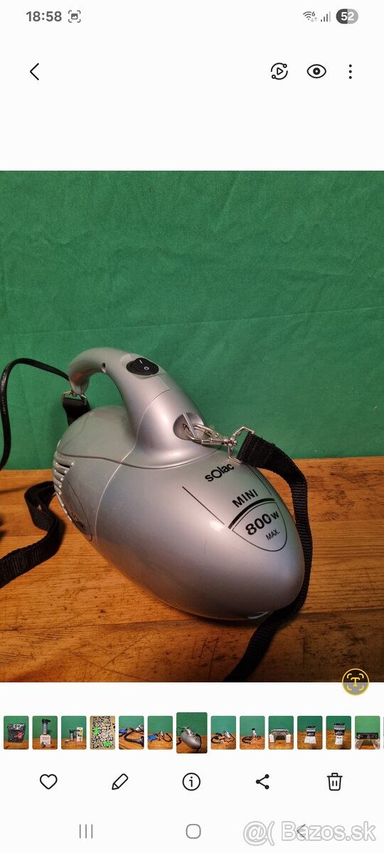 Mini elektrický vysavač Solac 800W - 3