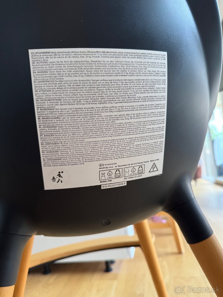 detska jedalenska stolicka Kinderkraft 2v1 - 3