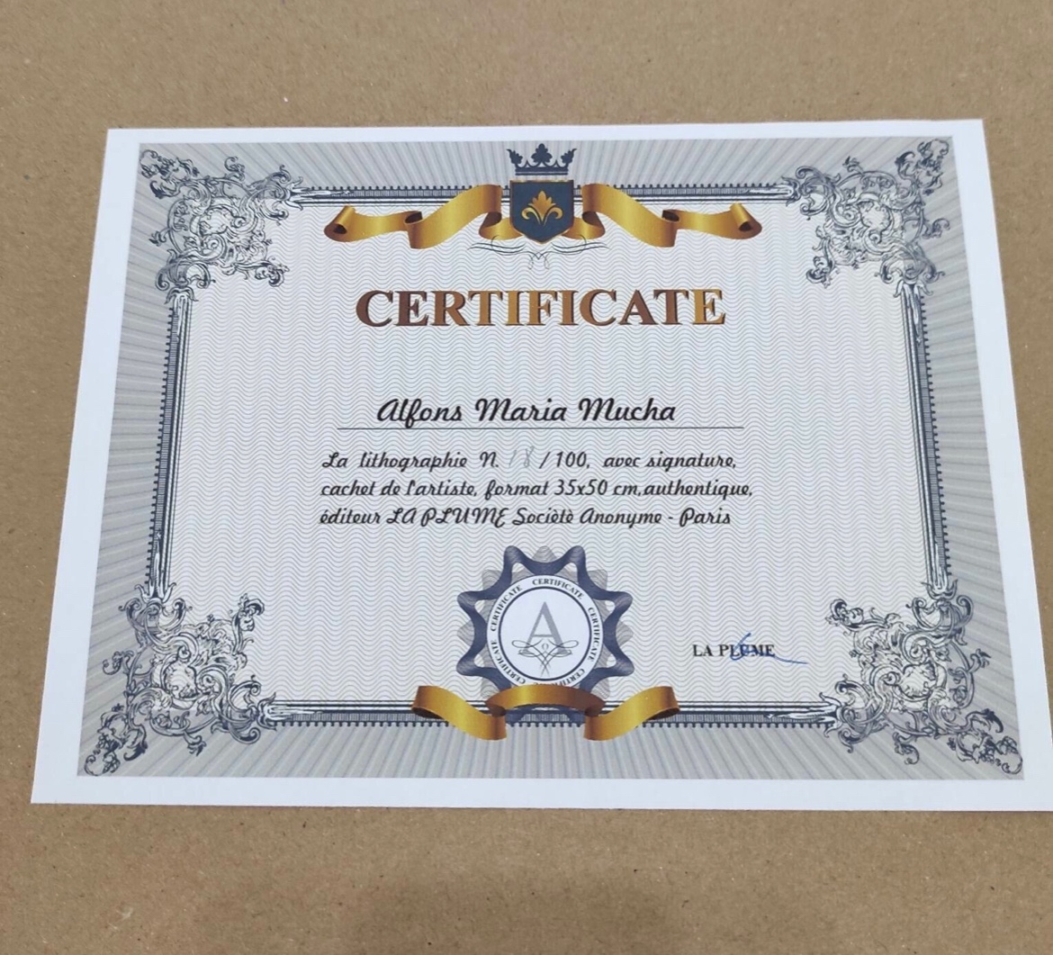 Alfonz Mucha - Venuša. 2x litografia - 3