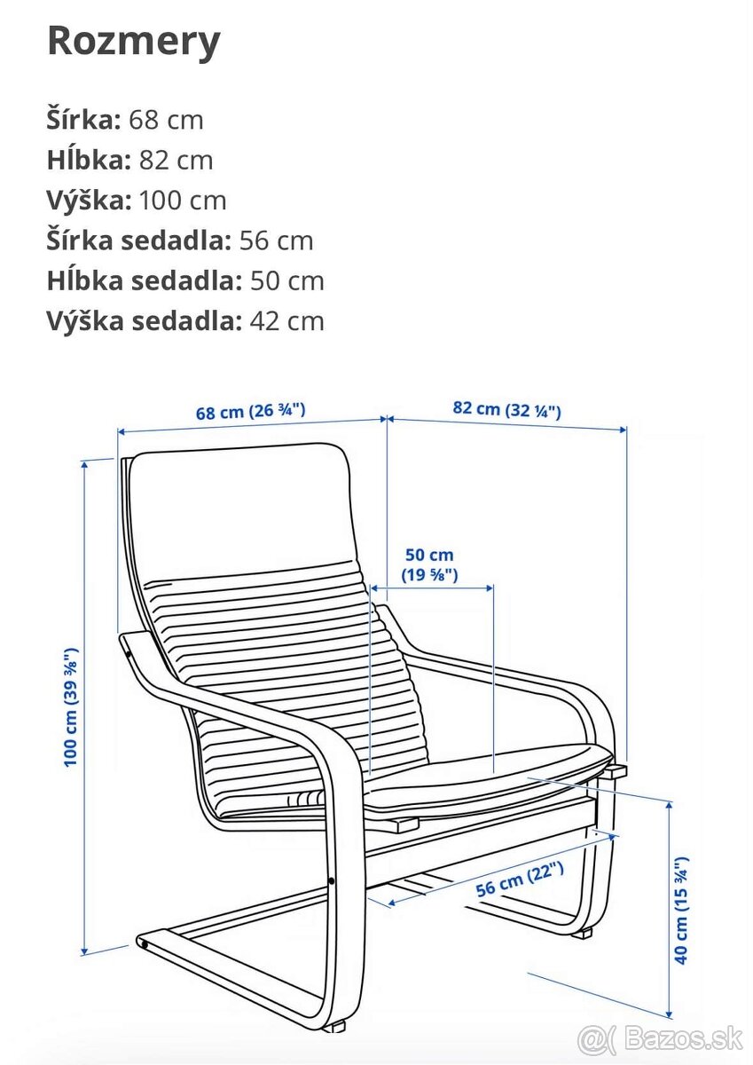 Kreslo Ikea POÄNG - 3