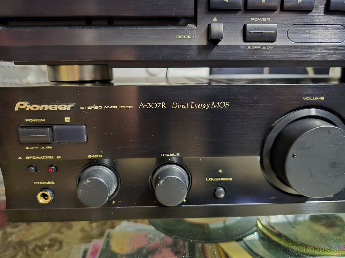 Pioneer A307R +CT-W208R zosilňovač a dual deck - 3