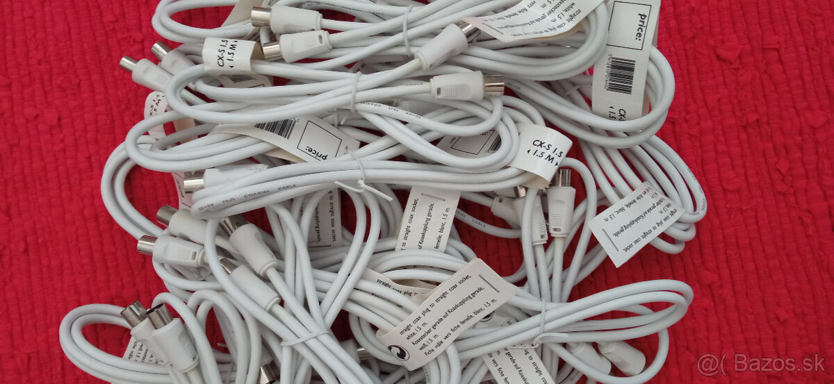 Koaxiálne káble 1.5m, 75Ohm - 3