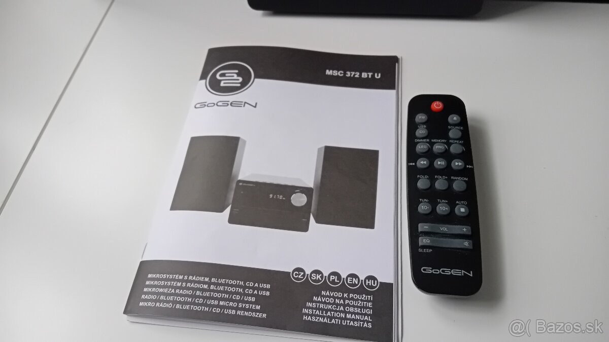 Mikro HiFi systém GoGEN MSC 372 BT U čierna farba - 3