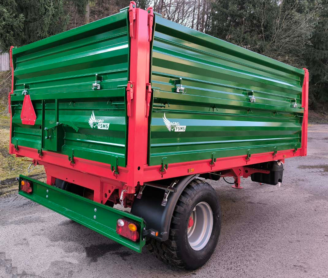 Traktorový príves s TP, vlečka, náves 8t - 3