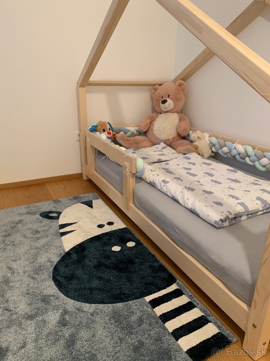 Detská posteľ domček LUCKY so zábranou - 3