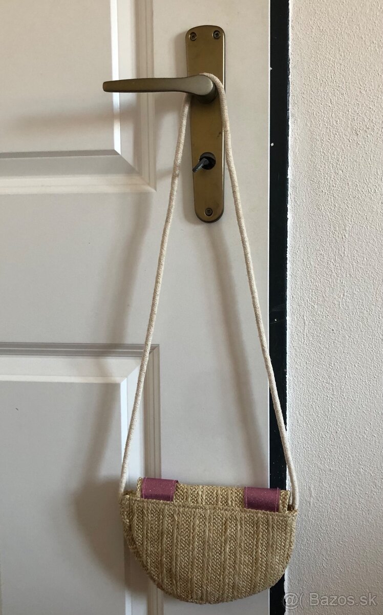 ————-Malá detská slamená kabelka psík, 4 E———- - 3