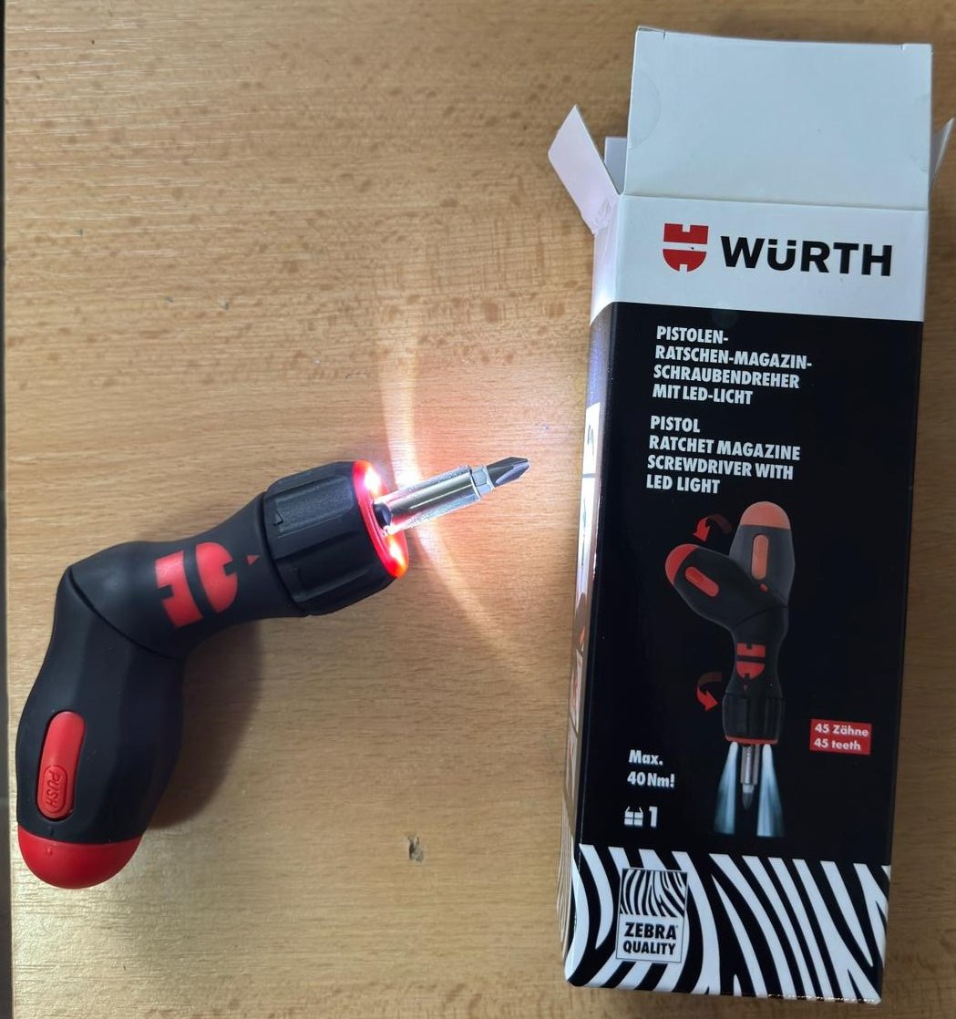 Wurth Pištoľový račňový skrutkovač so zásobníkom - 3