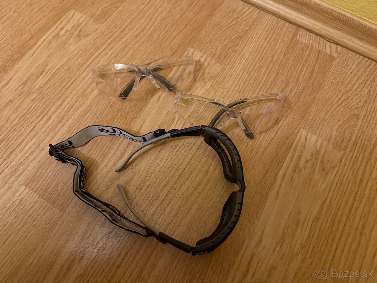 2x airsoft okuliare (jedny s gumickou a druhe bez) - 3