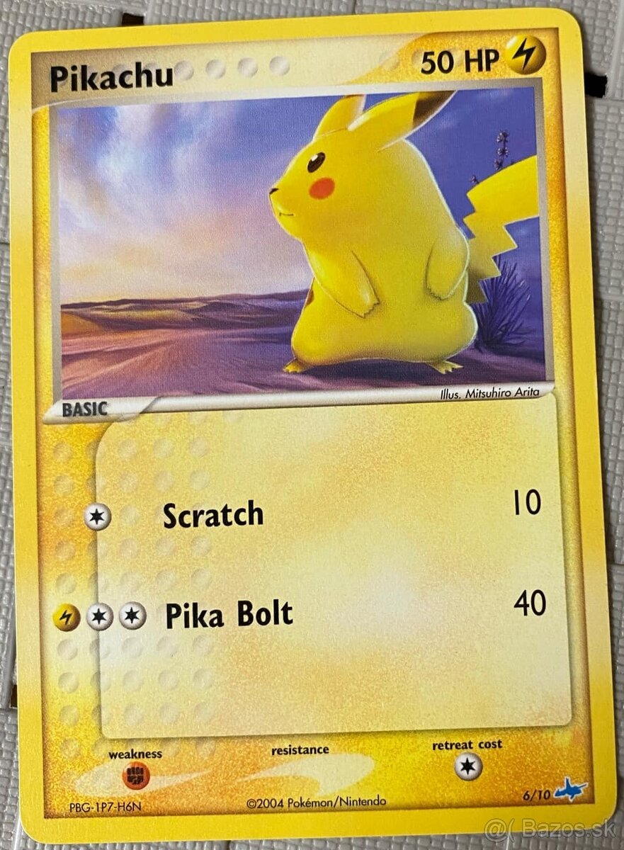 Pikachu - Pokemon karty - rok 2005 - 3