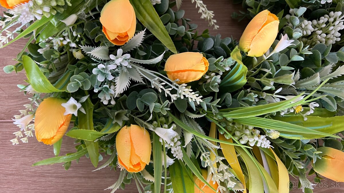 Veniec tulipány , priemer 45 cm - 3