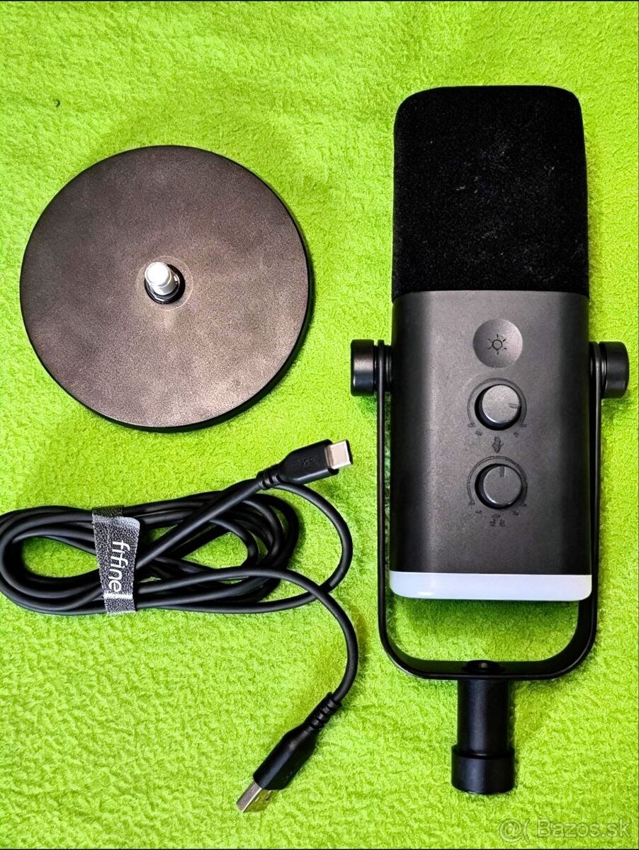 FIFINE AmpliGame AM8 dynamický mikrofón USB/XLR + stojan + k - 3