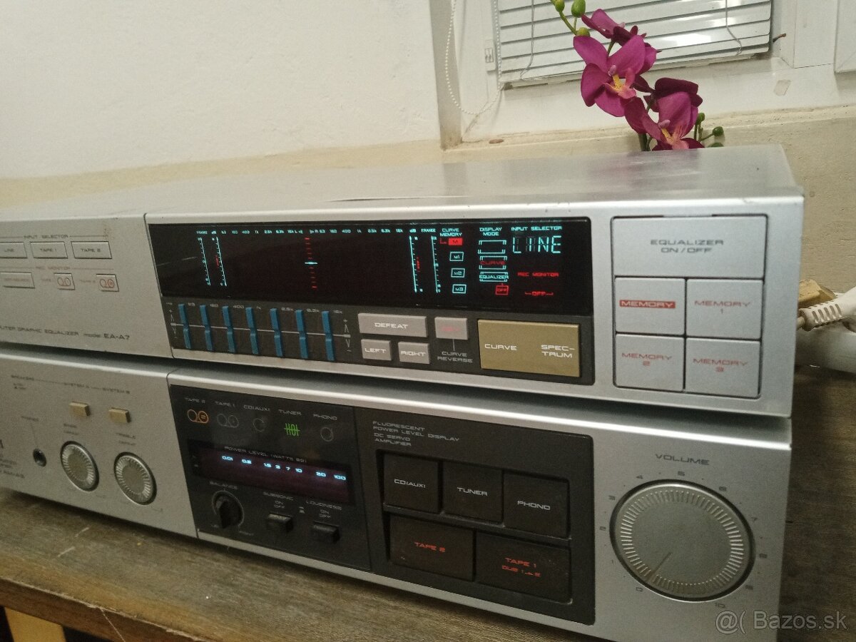 Predám hifi zostavu Akai stereo amplifer AM-A3 a Akai EA-A7 - 3