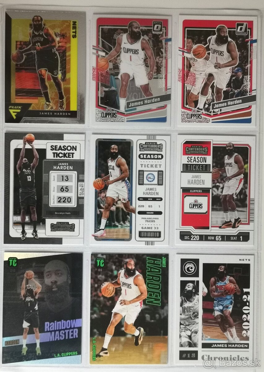 Nba karty Harden 30 kariet - 3