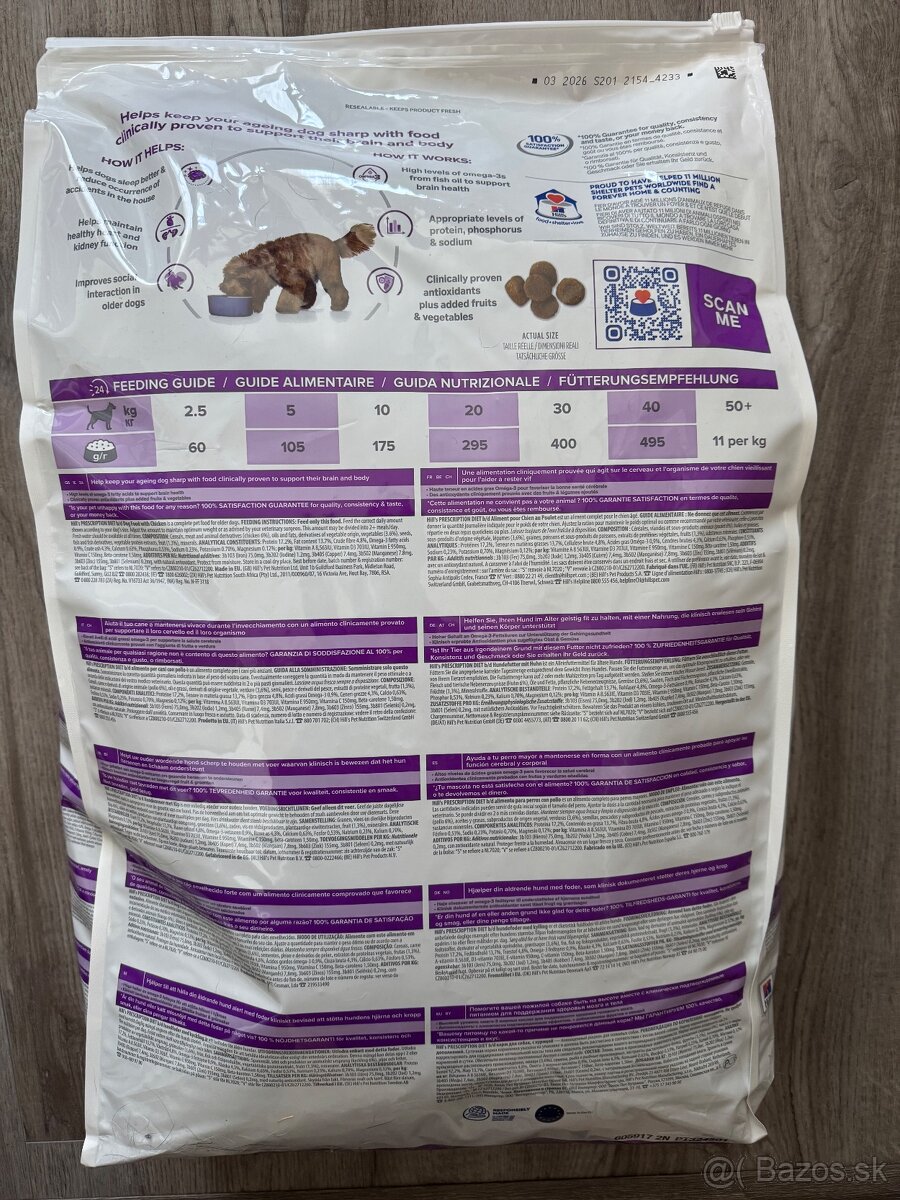 Granule pre starnúce psíky Hill’s Ageing and alertness - 3