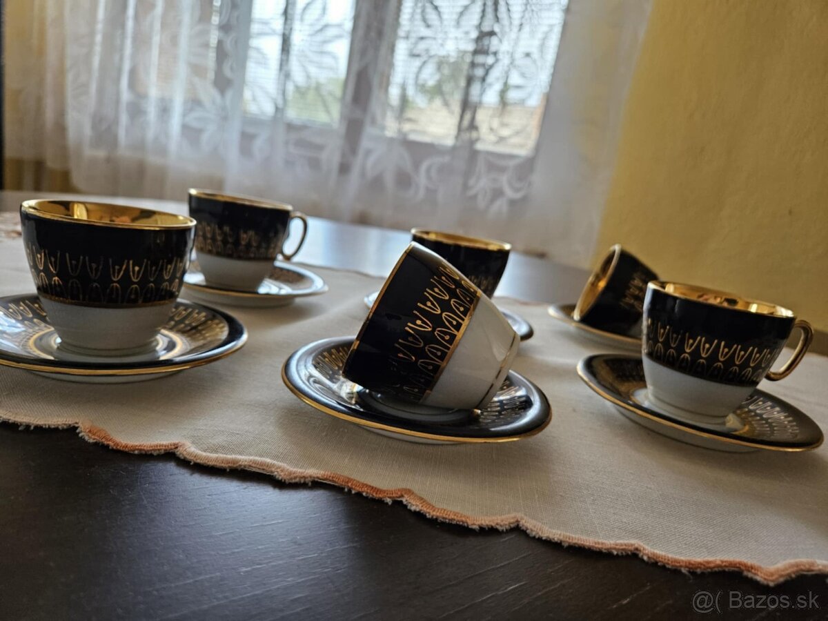 Sada kávových šálok - tmavo modré - 3