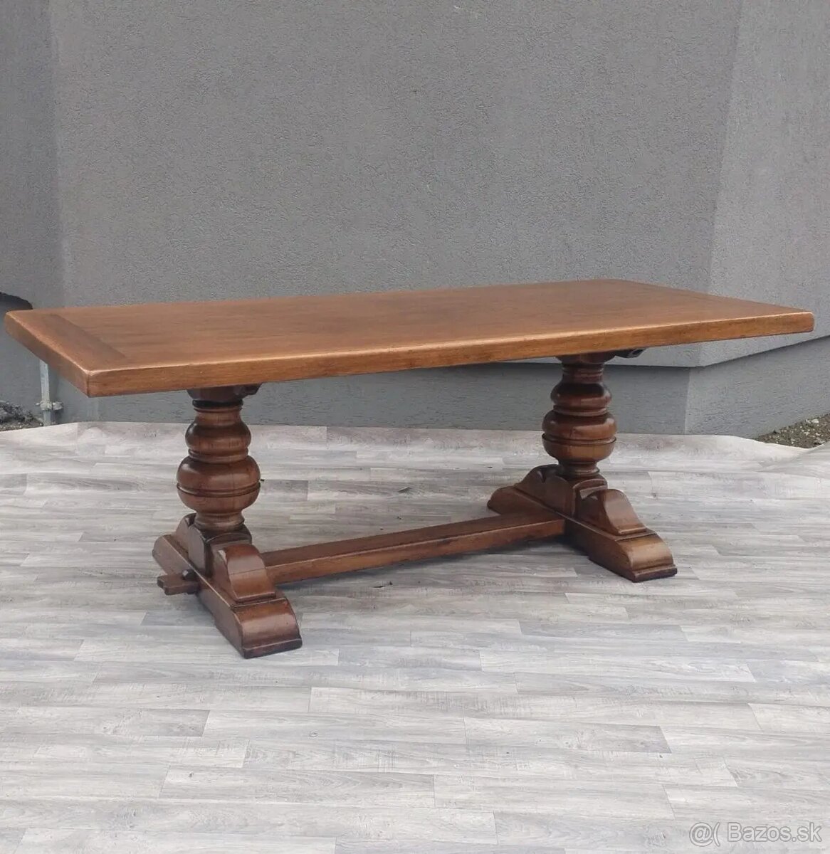 Stôl dubový refektársky . - 3