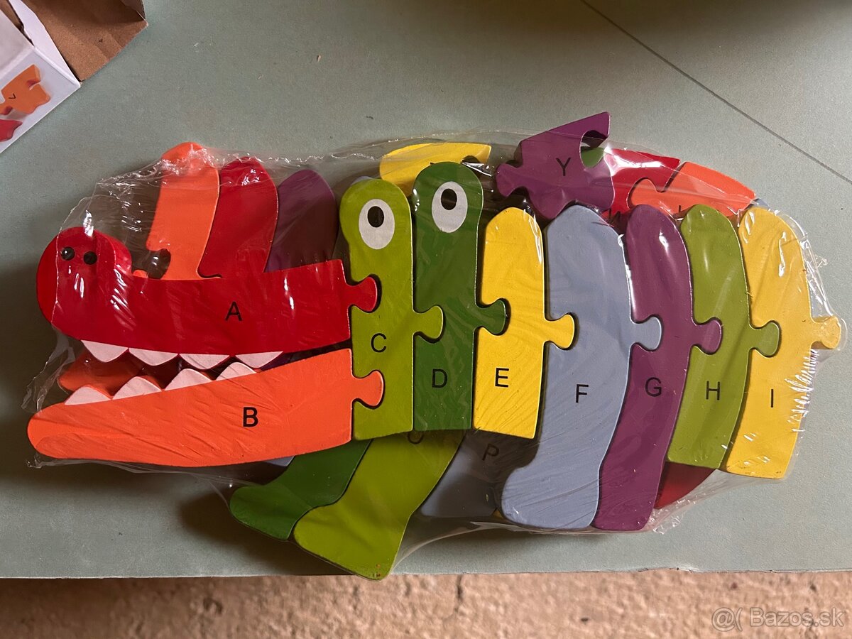 Drevené puzzle- abeceda - 3