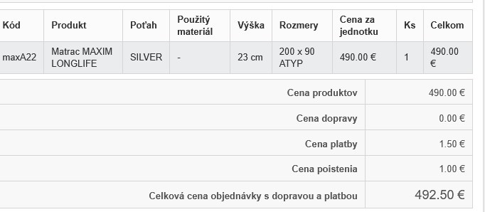Matrac Maxim longlife - 3